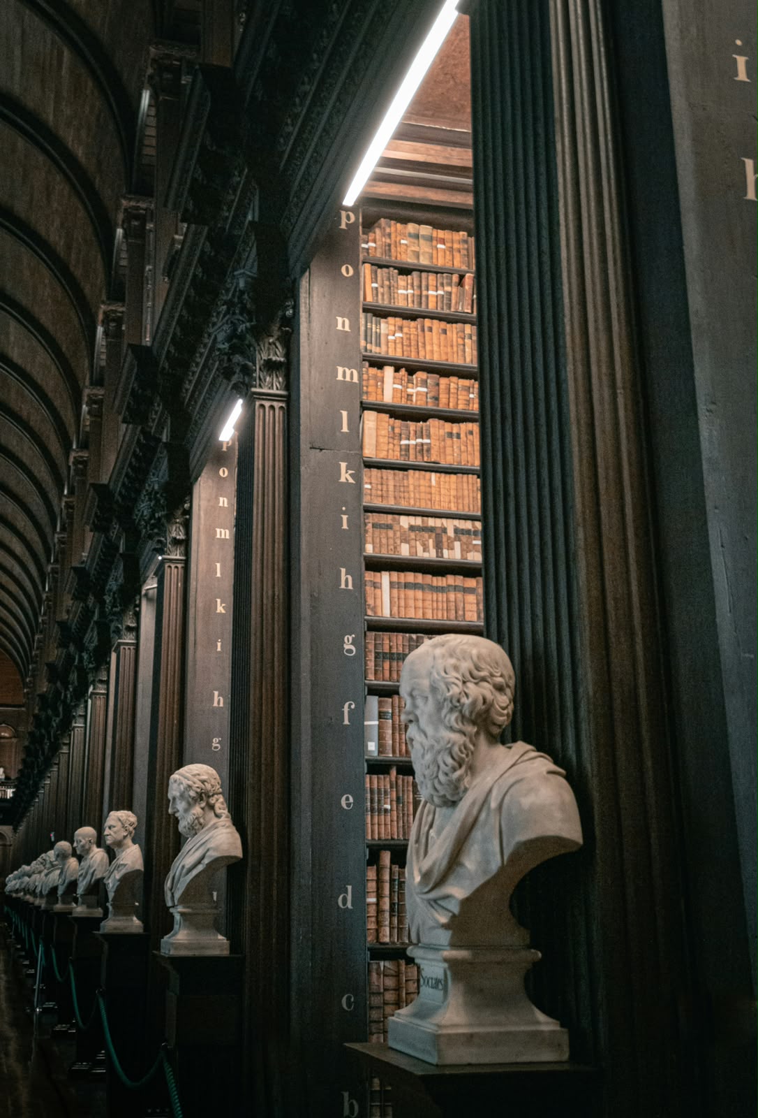 Historic library lined with legal books